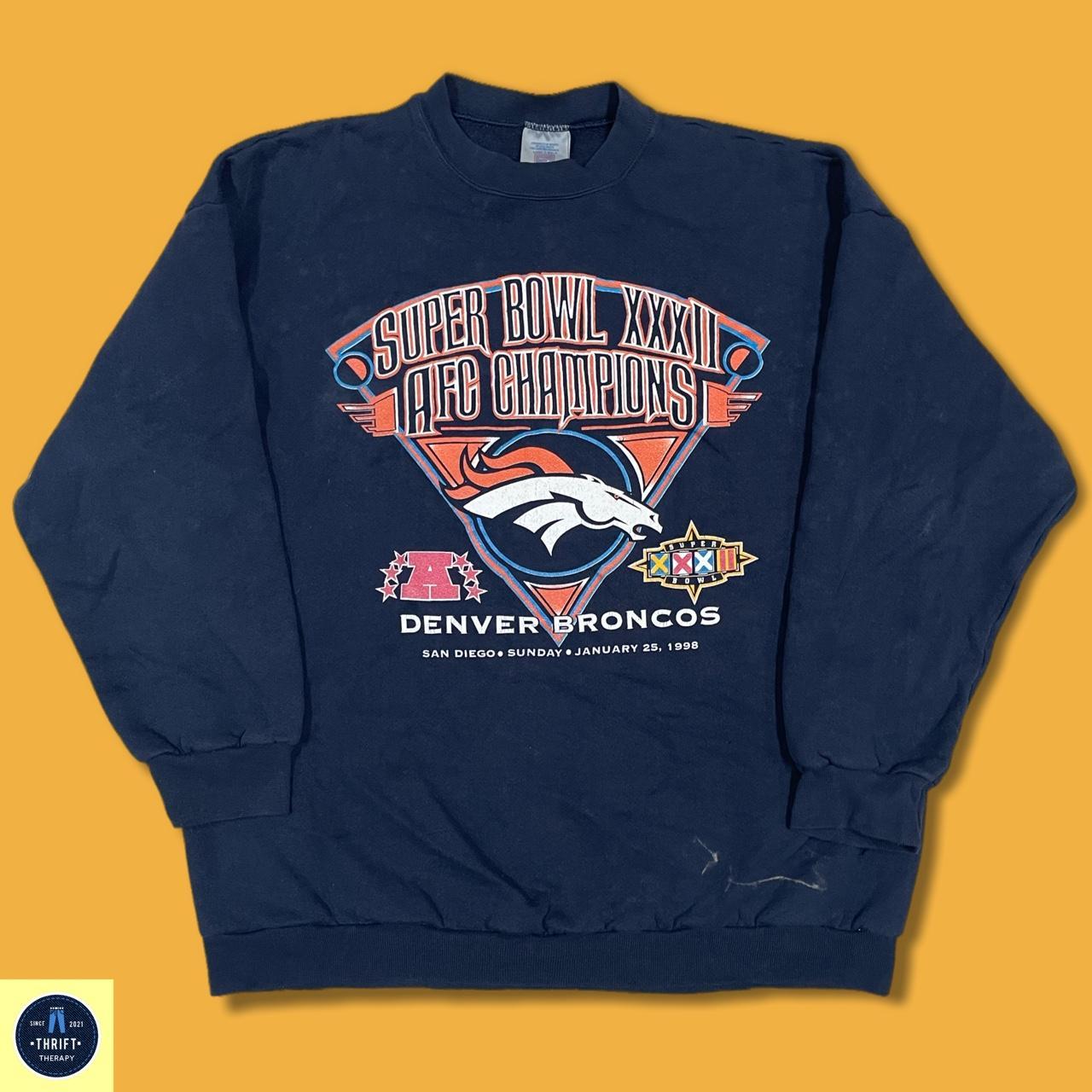 Vintage 90s Denver broncos nfl logo 7 graphic print - Depop