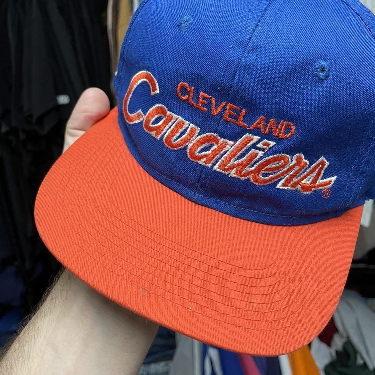 Vintage Cleveland Cavaliers Snapback Hat // AJD Two Tone 90s 