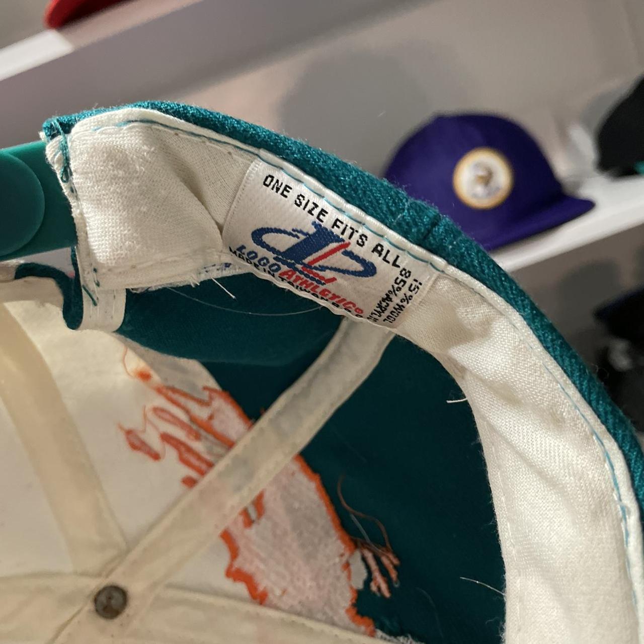 Vintage Logo 7 Miami Dolphins sweatshirt in white. - Depop