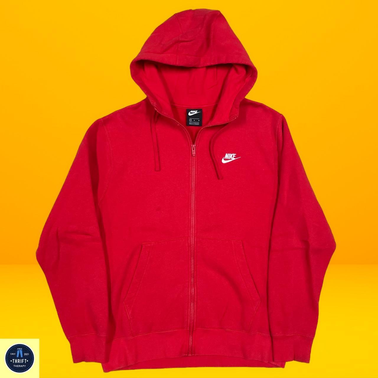 Red Nike jacket Red essential Nike swoosh jacket... Depop