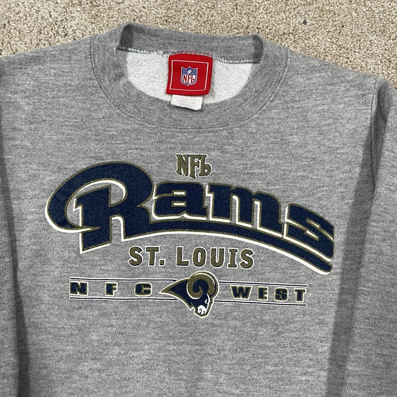 Vintage St. Louis Rams American Football White Sweatshirt 