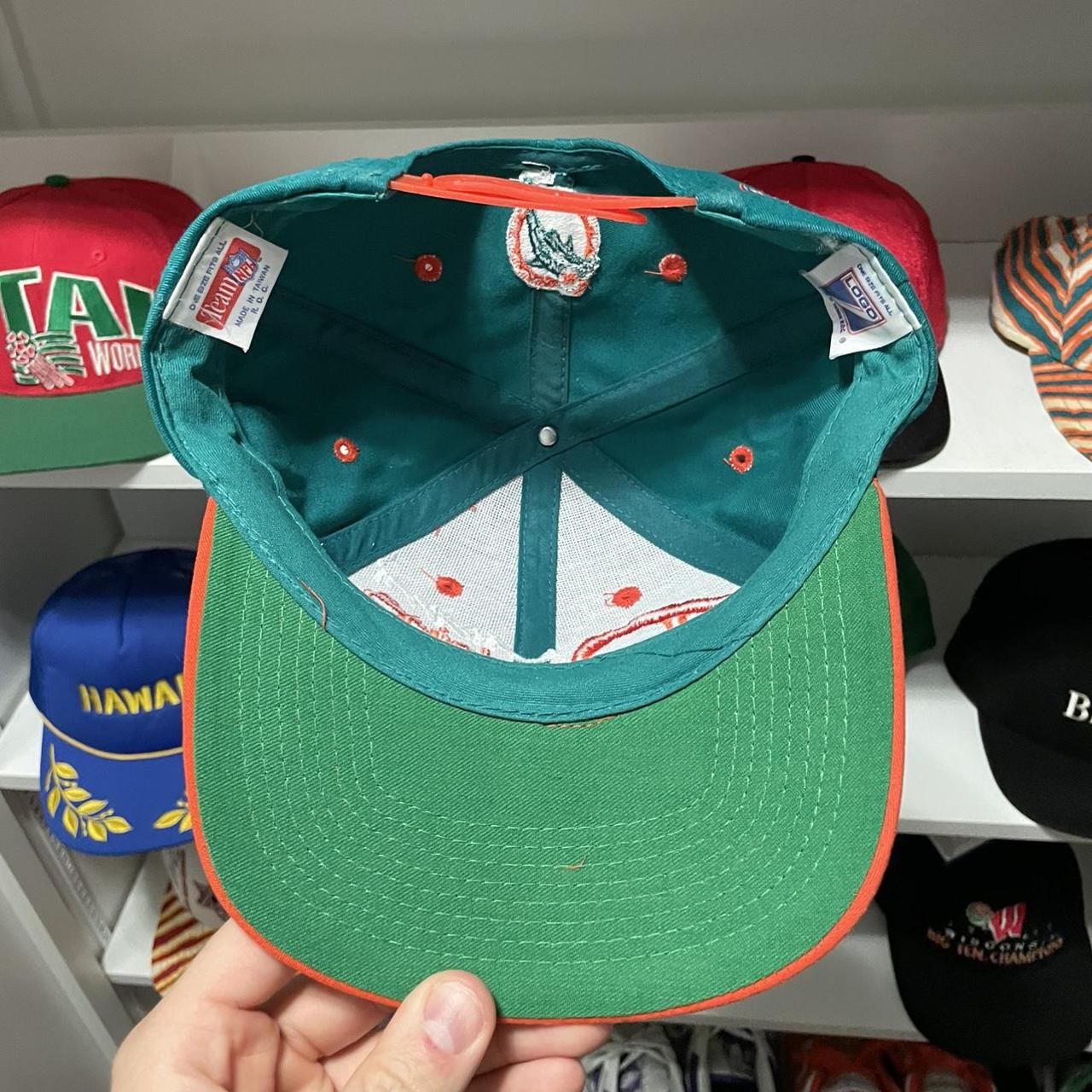 Vintage 90's Miami Dolphins Snapback Perfect - Depop