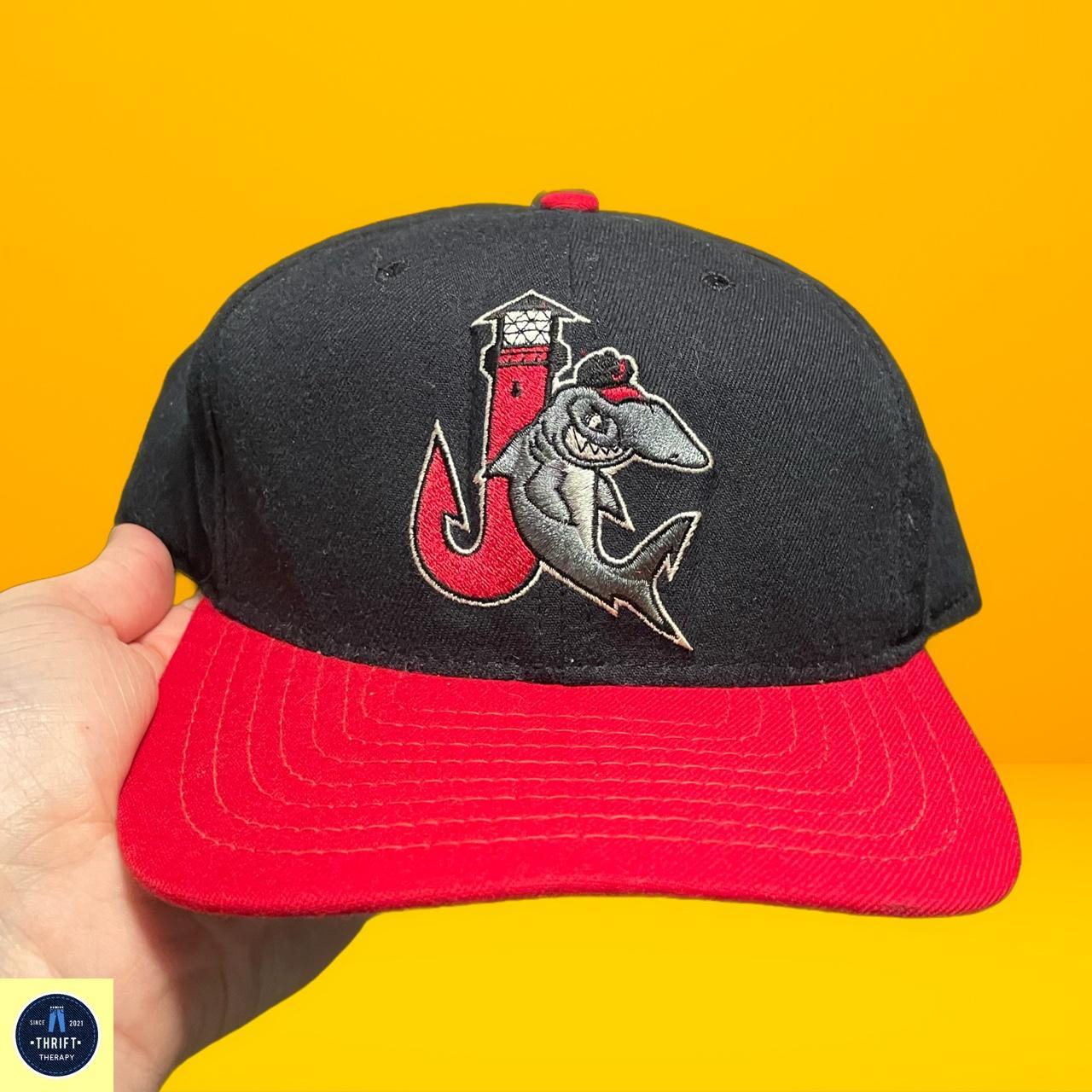 Minor league baseball hat Red and black with a - Depop