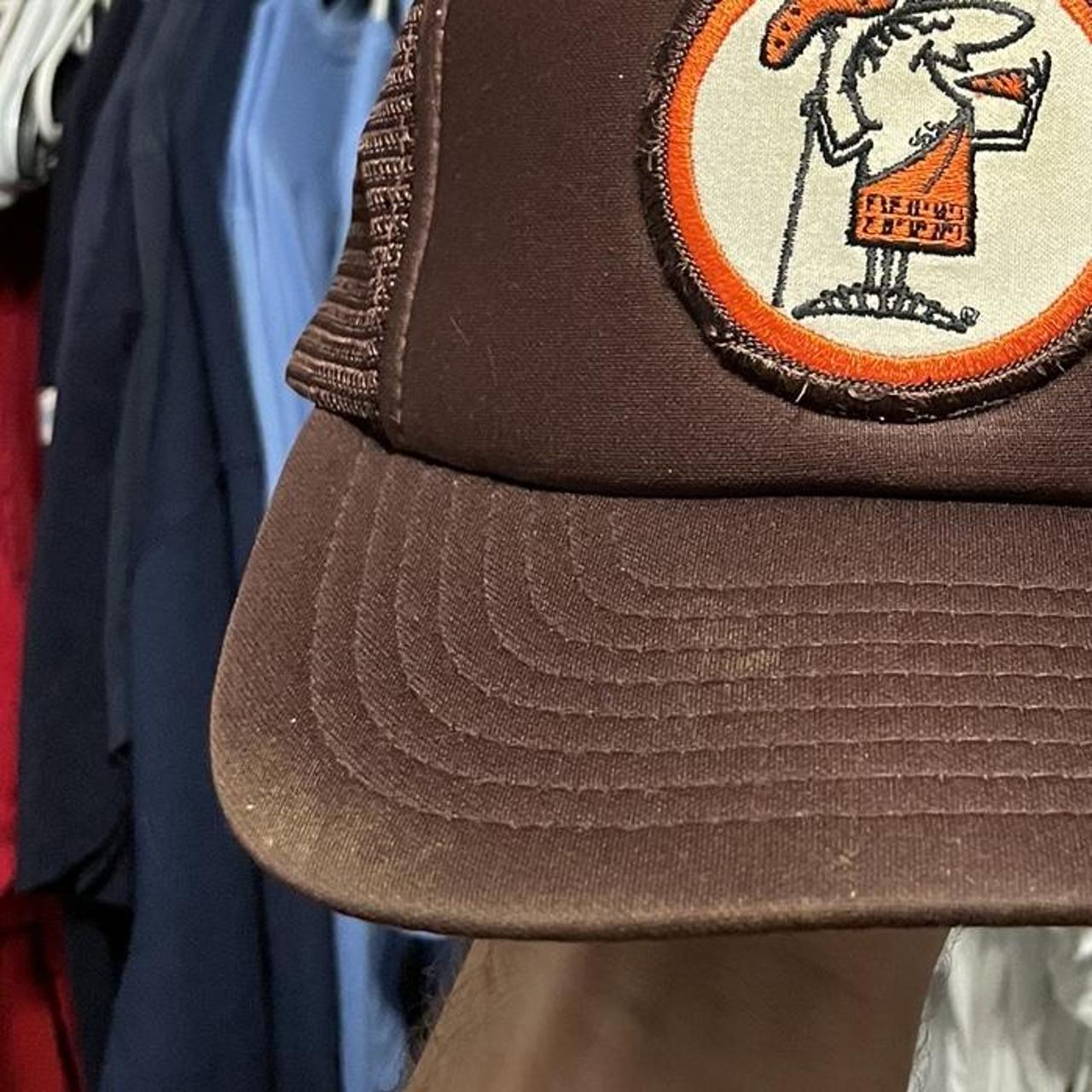 Vintage Cleveland Browns Trucker Hat // Orange Sportscap 