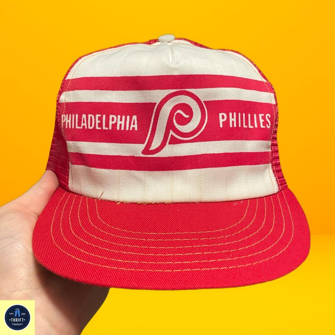 Vintage 80s Philadelphia Phillies Mesh - Depop