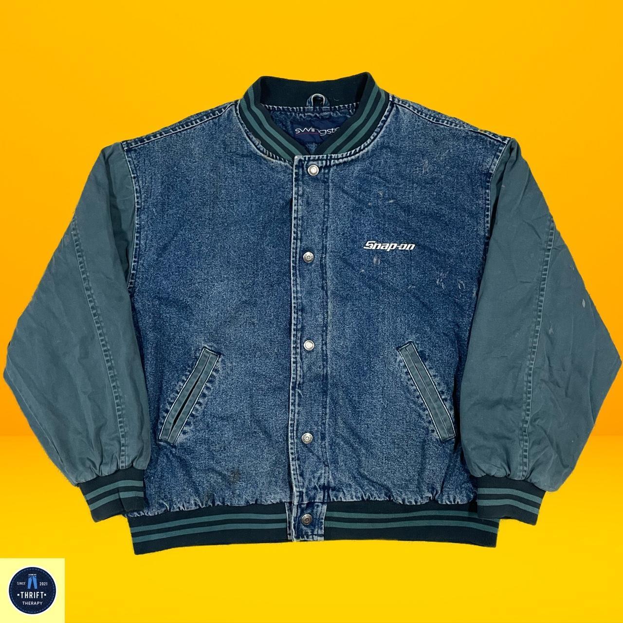 Vintage denim hotsell varsity jacket