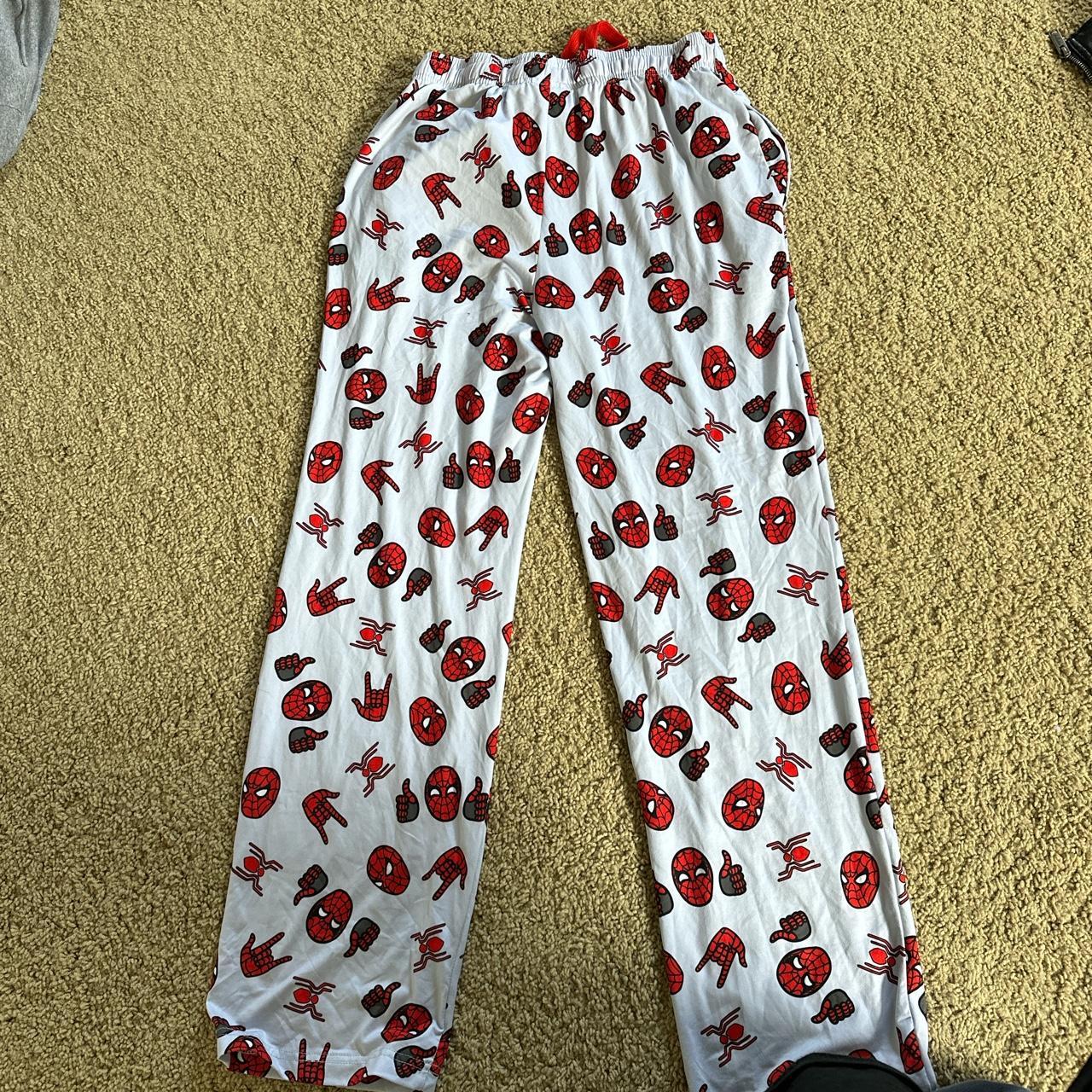 super cute Box Lunch spider-man pajama pants!!! - Depop