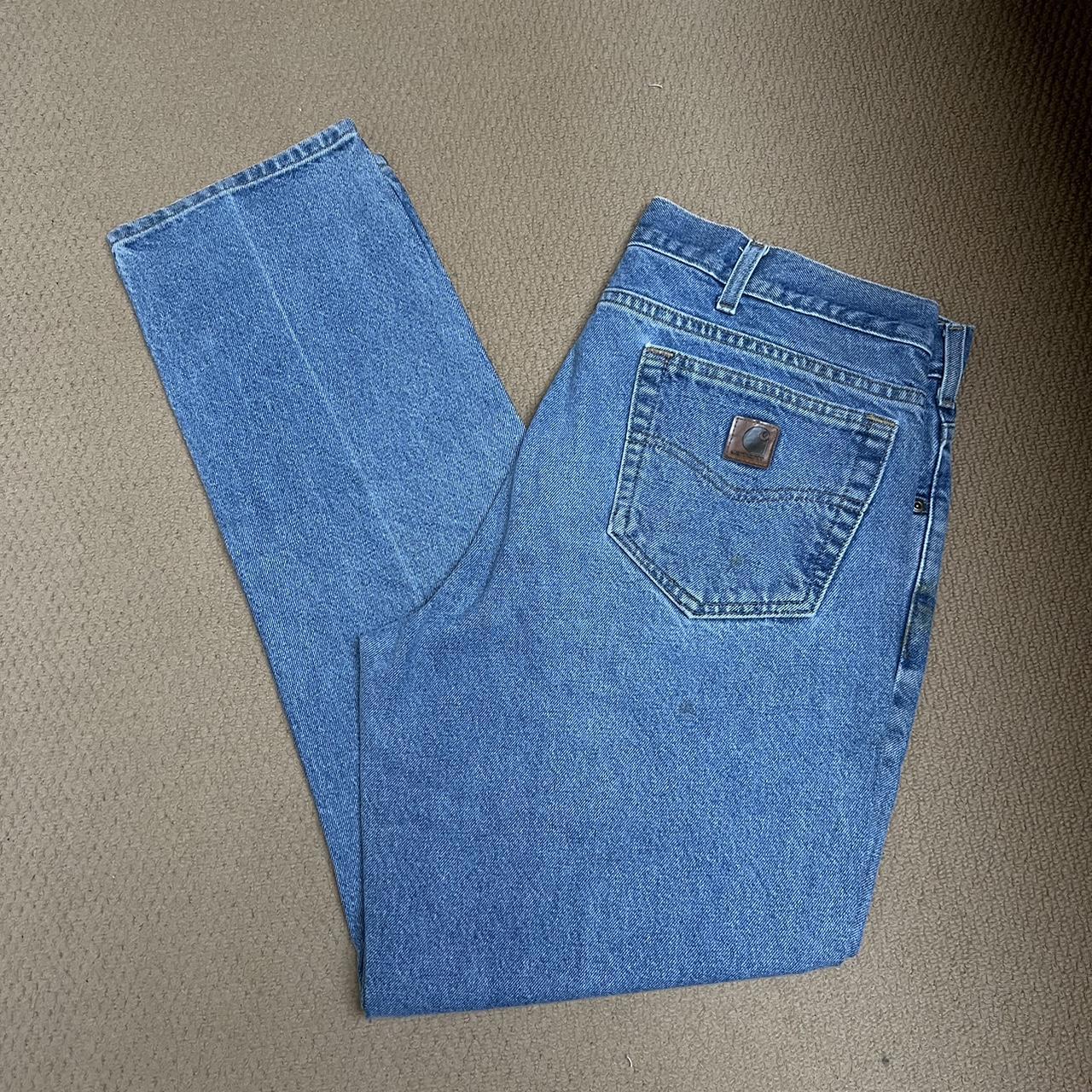 Carhartt workwear jeans 36x32 Blue denim, straight... - Depop