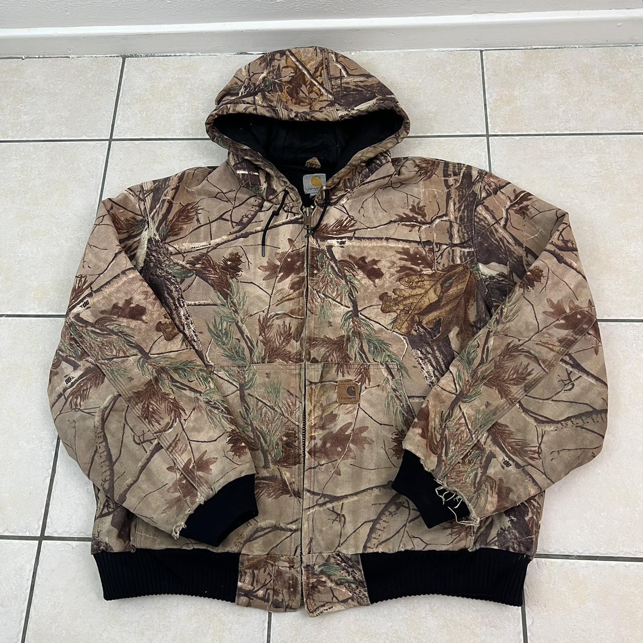 RARE Carhartt Realtree J221 CAP Hooded Active Jacket. Depop