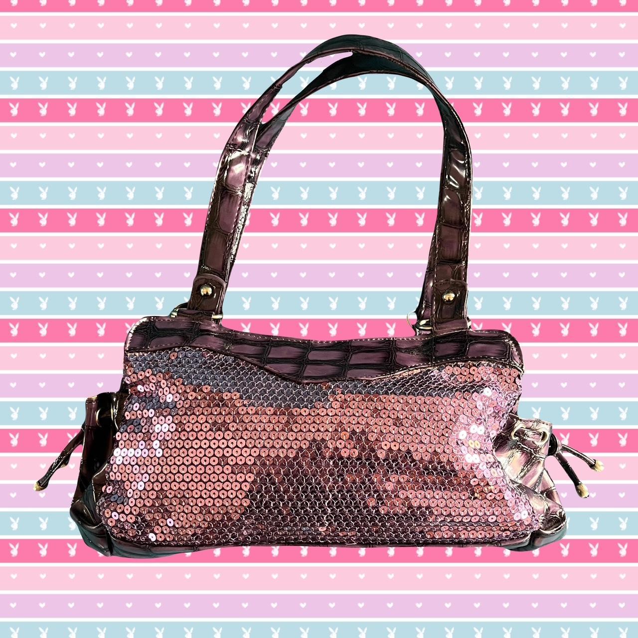 true vintage y2k mcbling guess bag •y2k guess purple... Depop