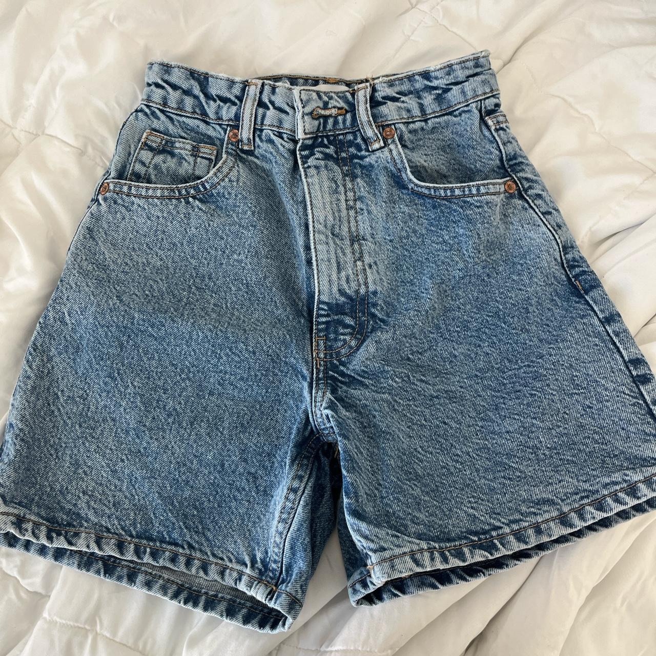 Zara Women's Blue Shorts | Depop