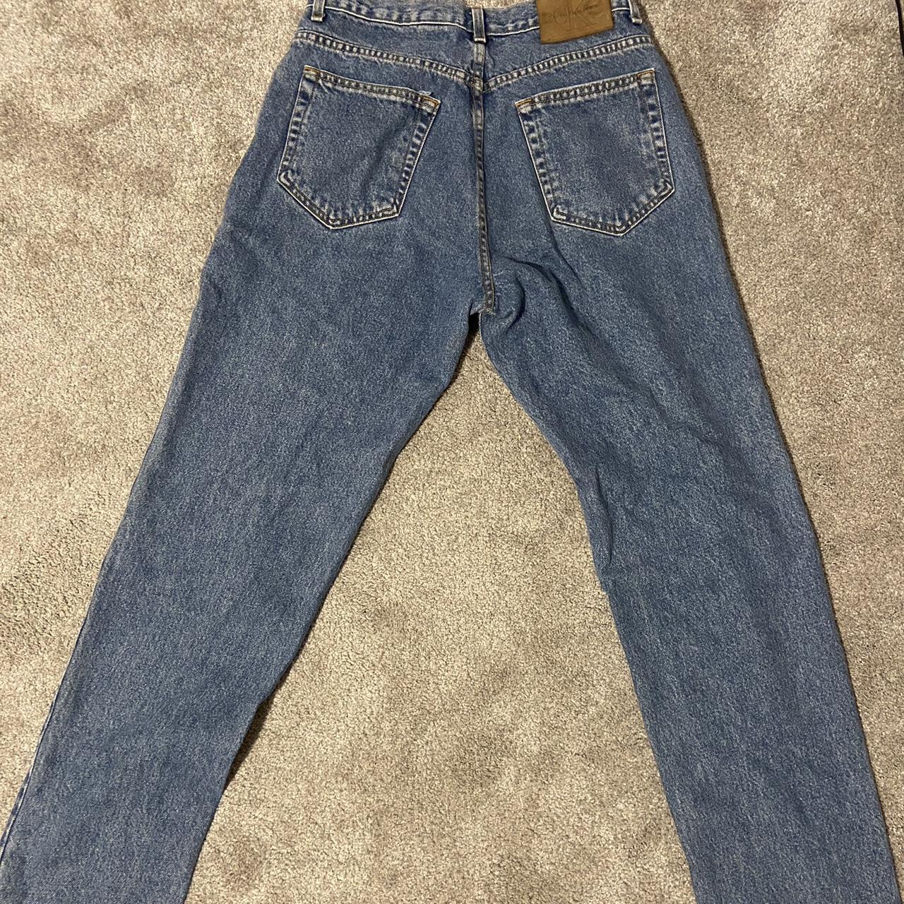 Calvin Klein vintage wash jeans the waist is 32”.... - Depop