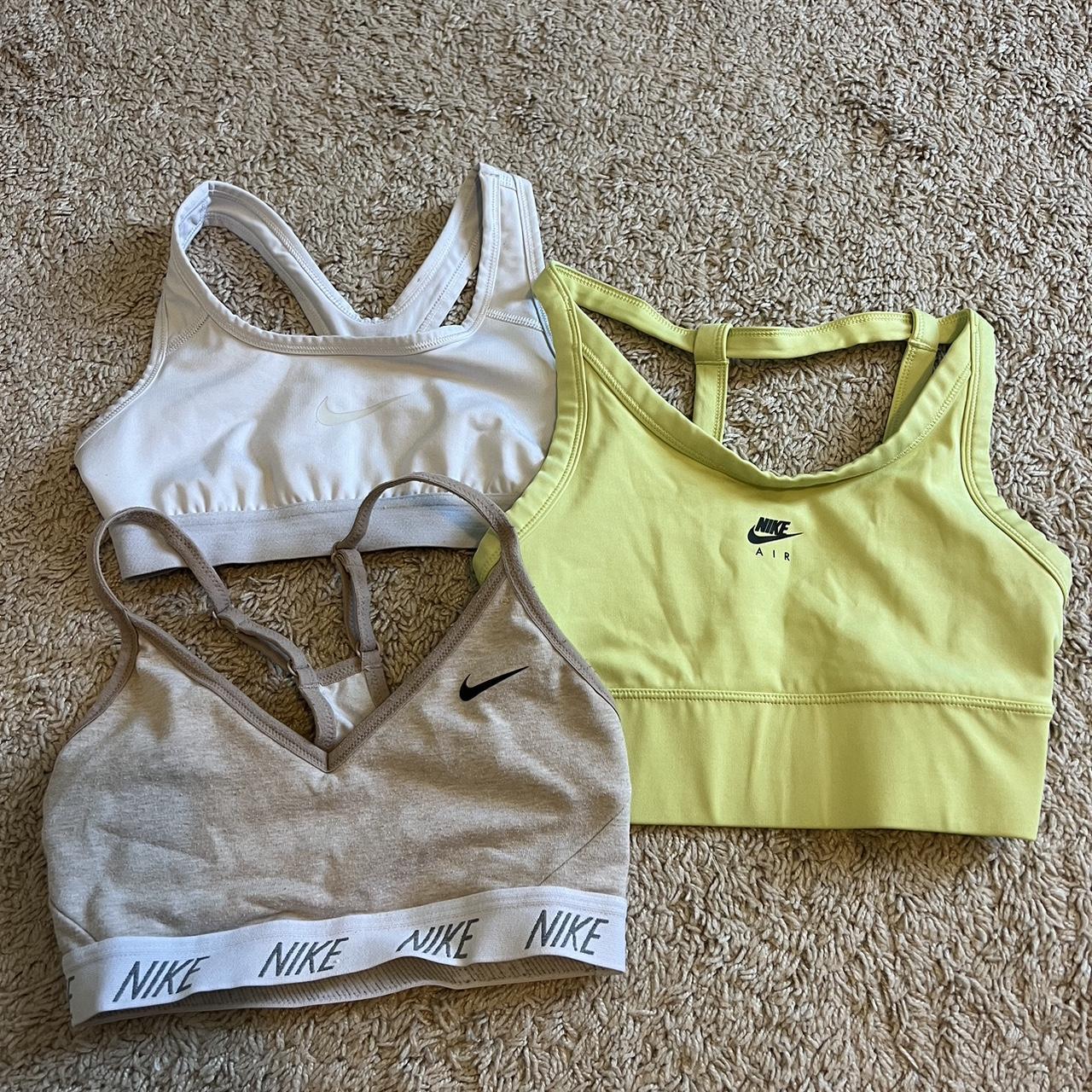 Off White x Nike collab sports bra. size xs. in - Depop