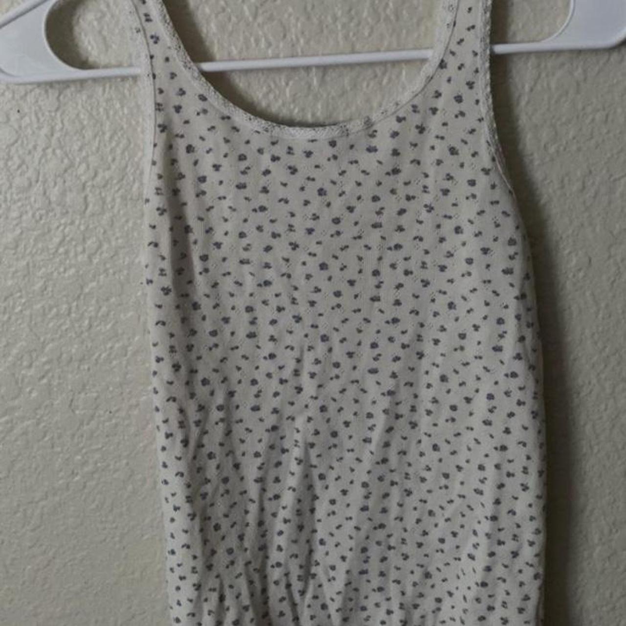 Brandy Melville, Tops, Brandy Melville Finley Eyelet Floral Tank Top