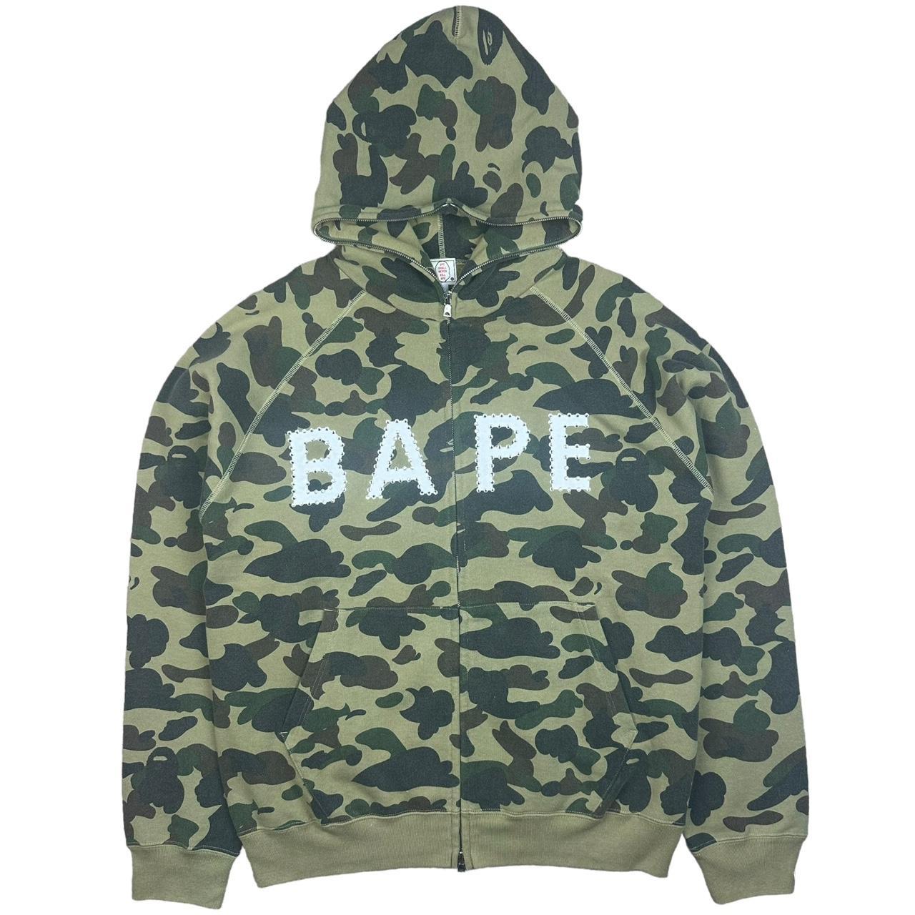 Authentic Vintage Bape x Swarovski Full Zip Hoodie... - Depop