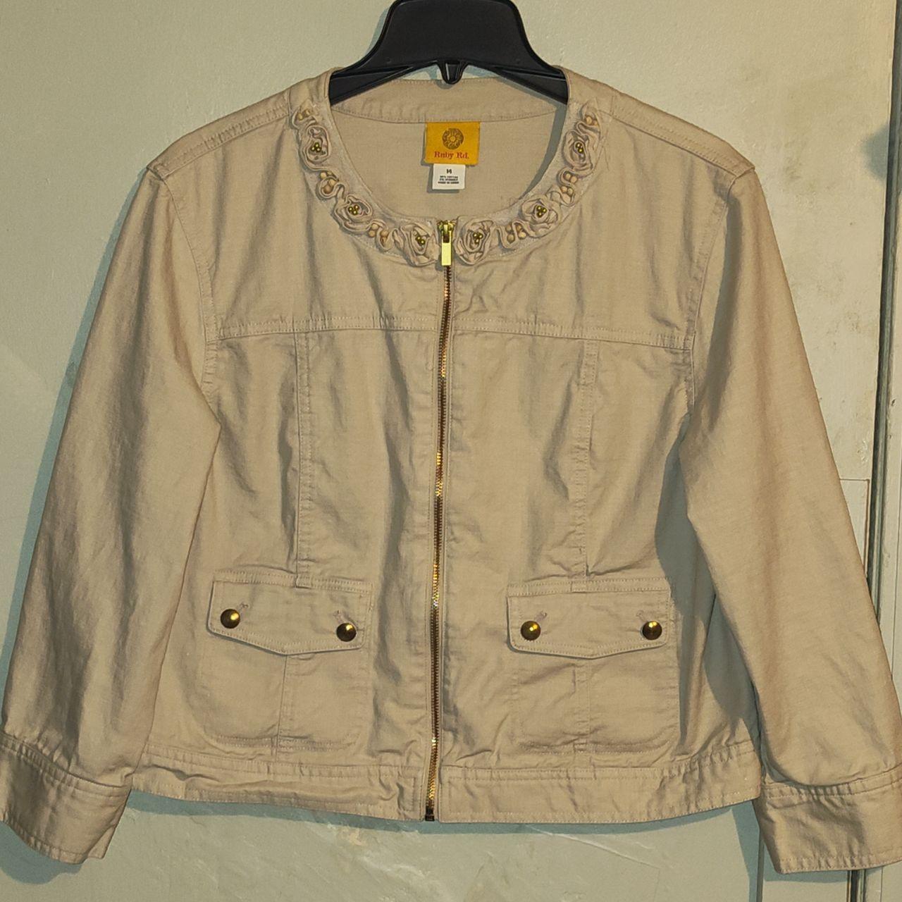 Ruby Rd. Women's Jacket - Cream/Tan - 14 – Ruby R… - image 1