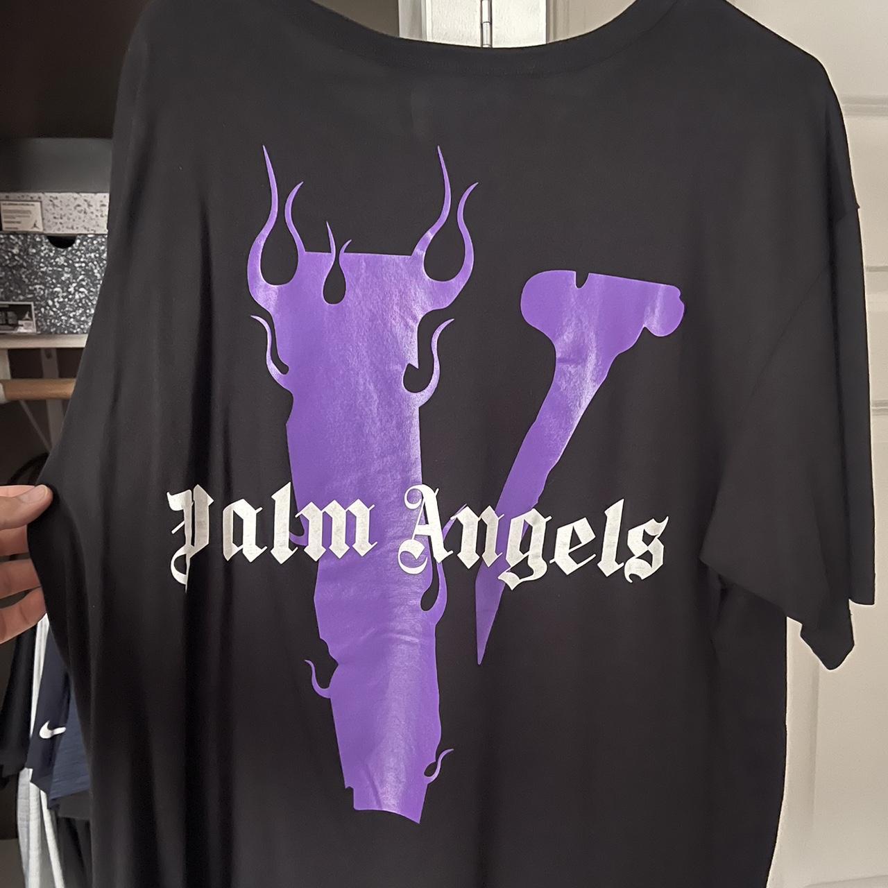 Palm Angels x Vlone t-shirt. Worn once. Perfect - Depop