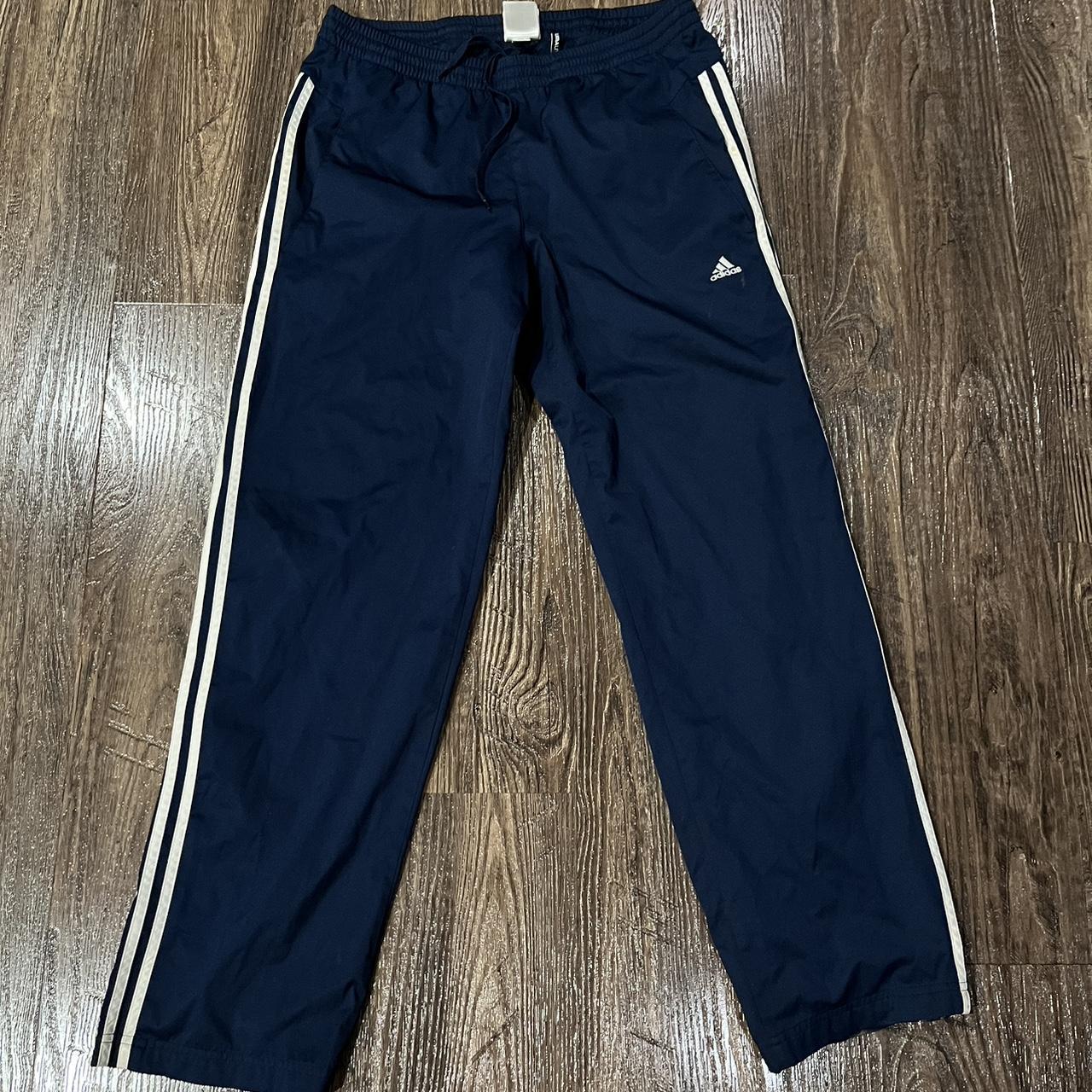 adidas climaproof nylon track pants athletic... Depop