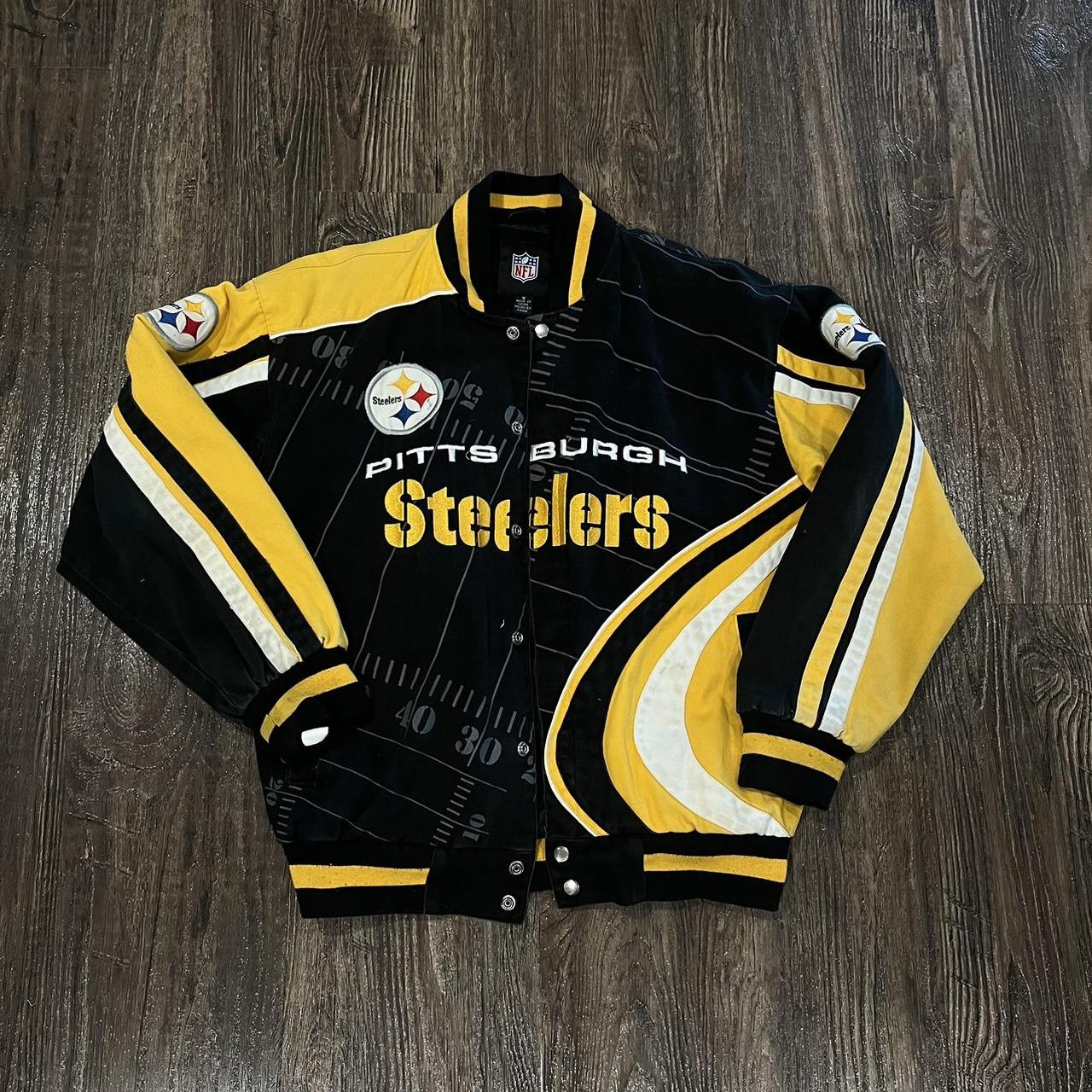 Men's Pittsburgh Steelers Varsity Jacket Size - Depop