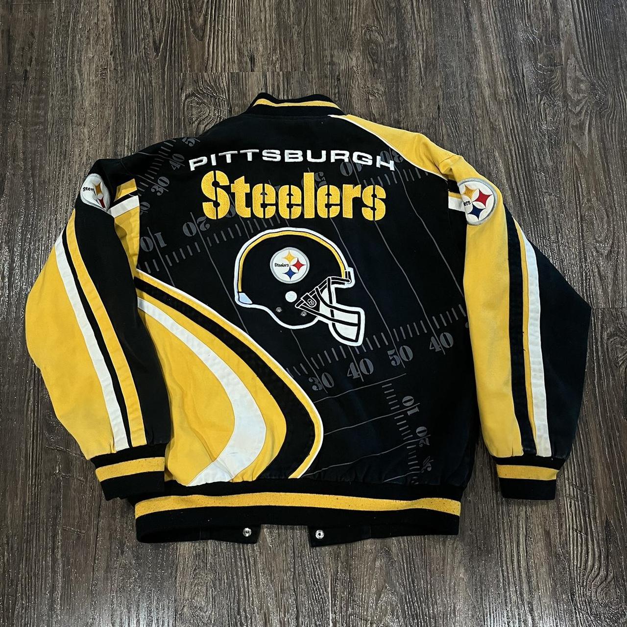 Men's Pittsburgh Steelers Varsity Jacket Size - Depop