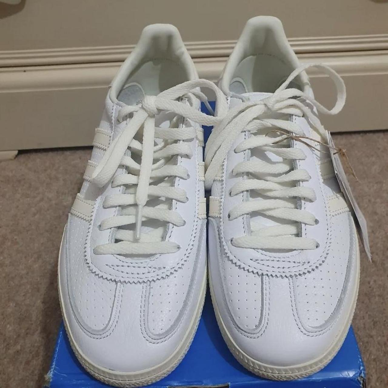 Adidas Spezial Handball Gum Sole - White Size 4 - Depop