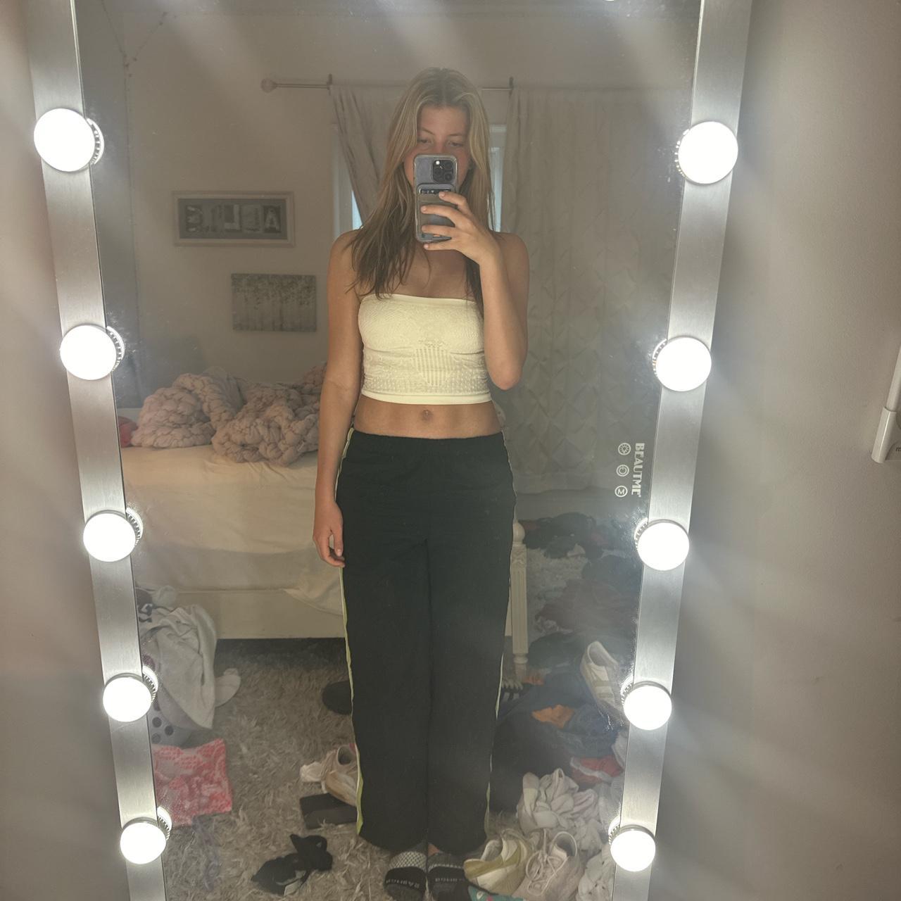 gigi hadid green lime pants #thrifted #bellahadid... - Depop