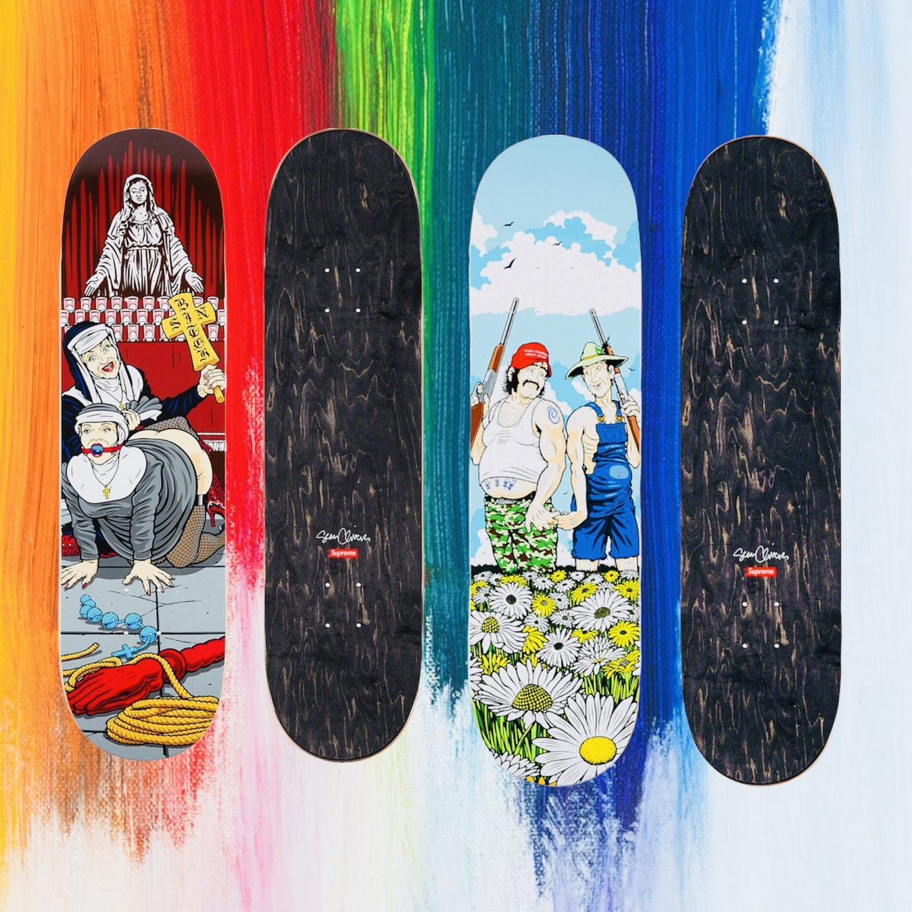 Supreme Nuns N Guns Skateboard Deck Set - Brand New...