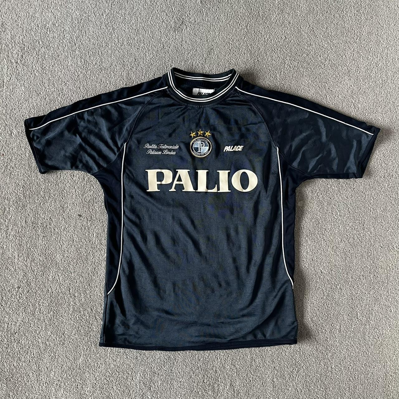 Palace persailles football top jersey Size | Depop