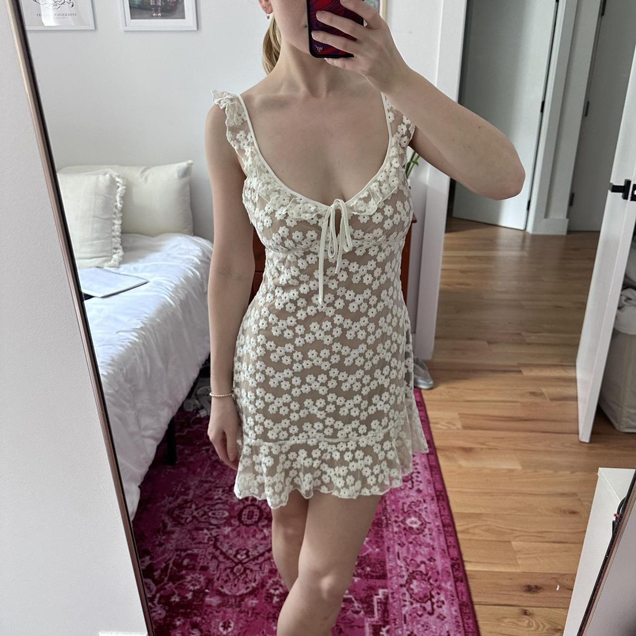 majorelle sunbeams dress white