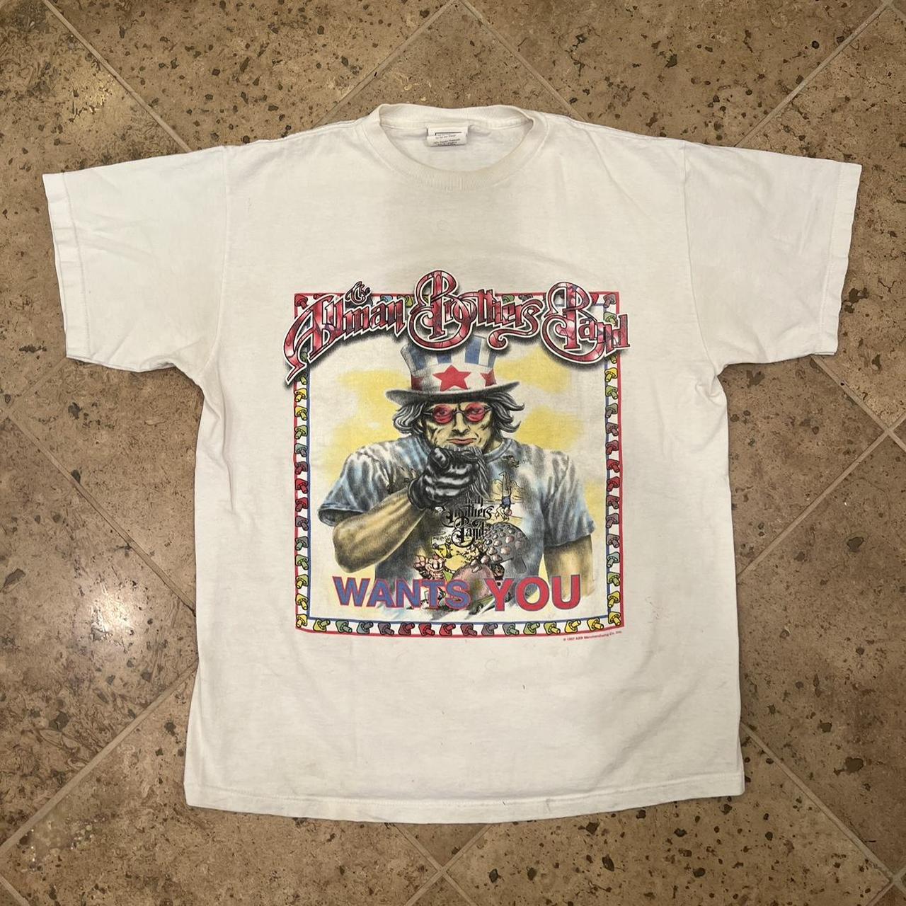 1997 Allman Brothers Band Tour Tee-L Minor stains... - Depop