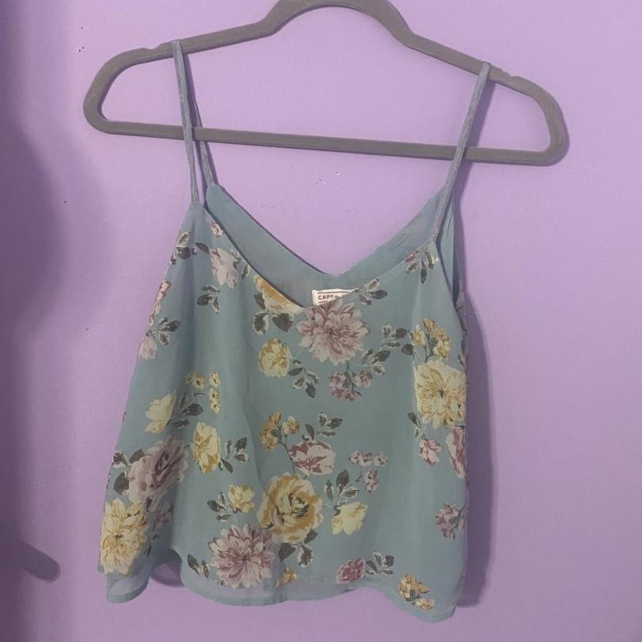 •Aeropostale/Cape Juby Mint Floral layered tank