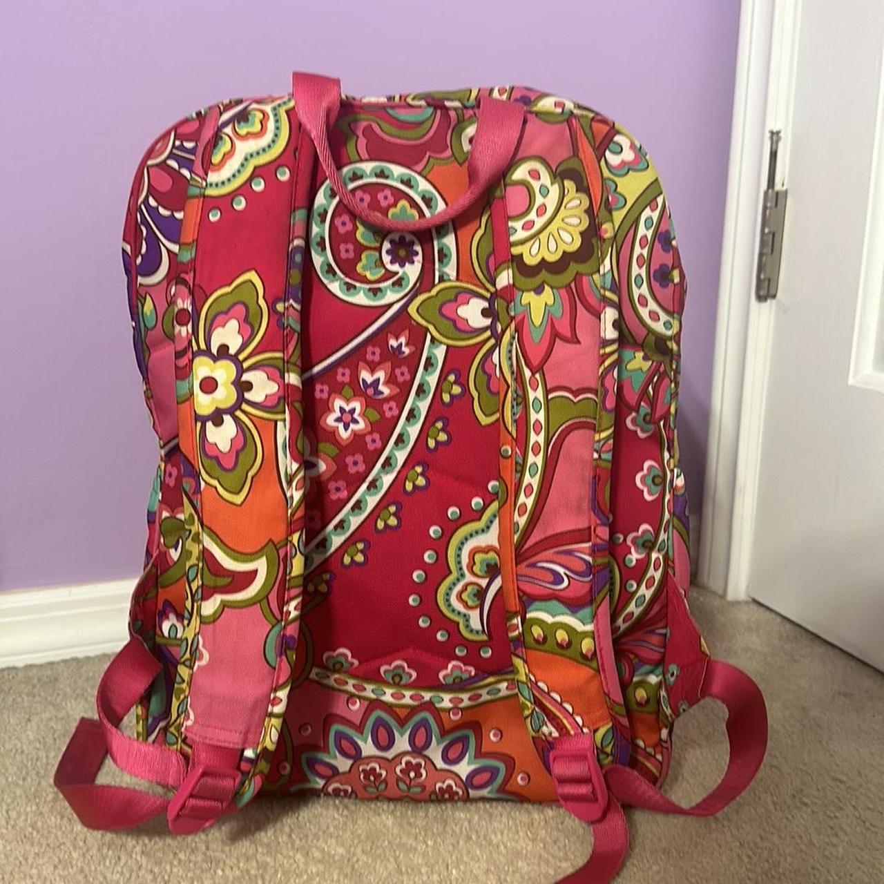 Vera Bradley Campus Backpack Pink purchases Swirls Flower