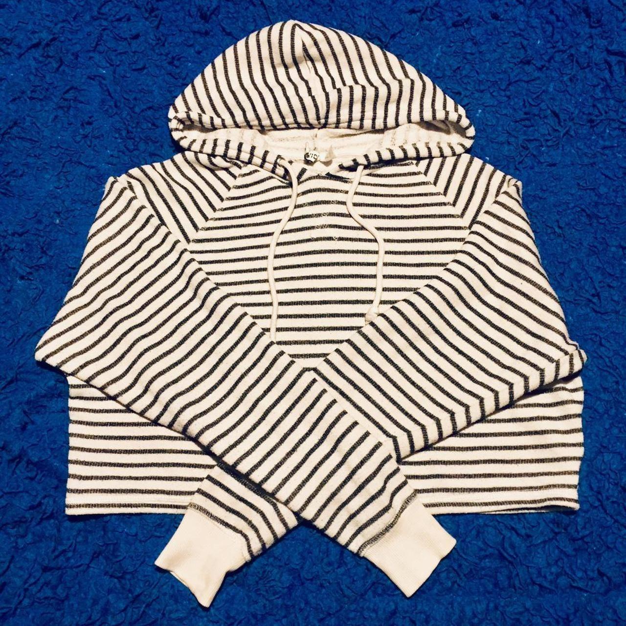 H&m striped outlet hoodie