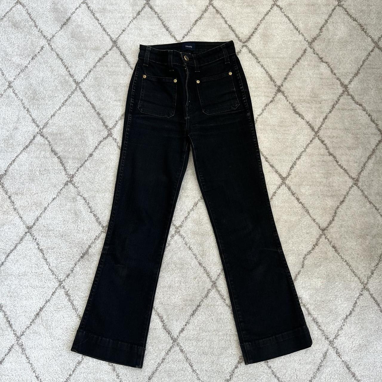 Khaite black denim jeans size 24” but runs small Depop