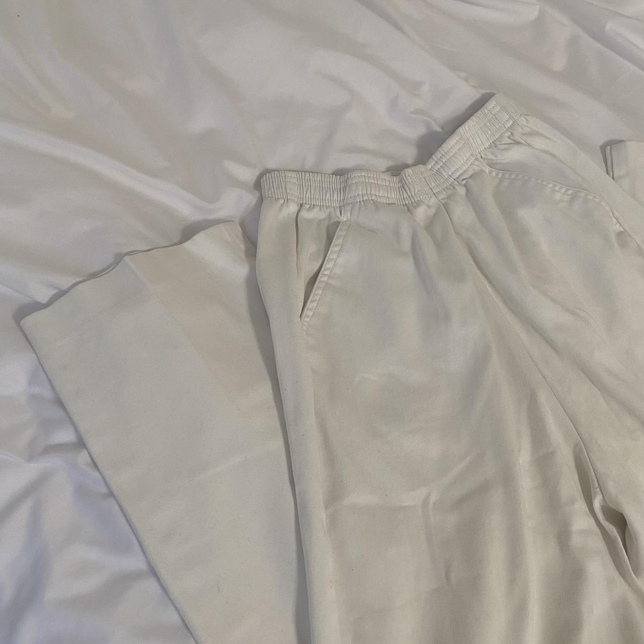 White High Waisted Trousers Best For 24 In Waist Depop   P0 