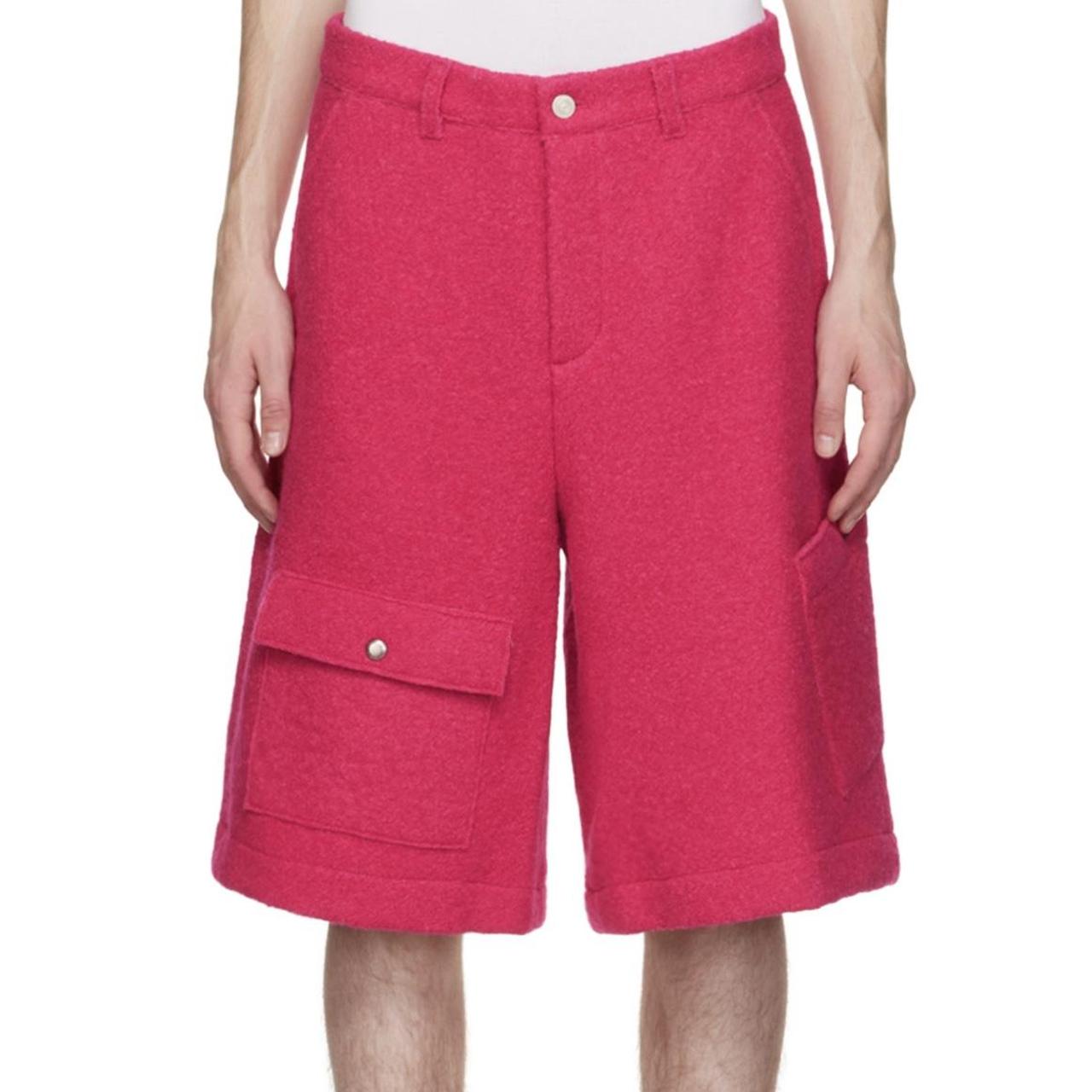 Andersson bell wool cargo shorts in pink. NEVER... - Depop