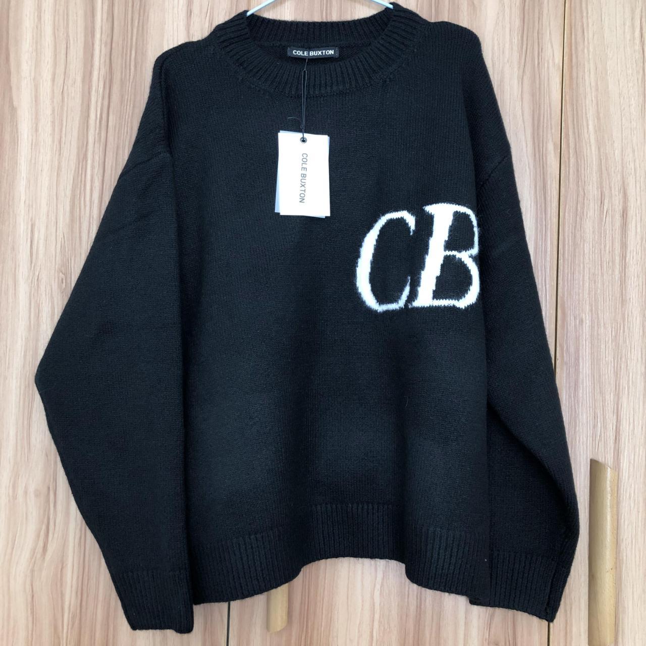 Cole Buxton Men's Sweatshirt S COLE BUXTON LOGO KNIT... - Depop