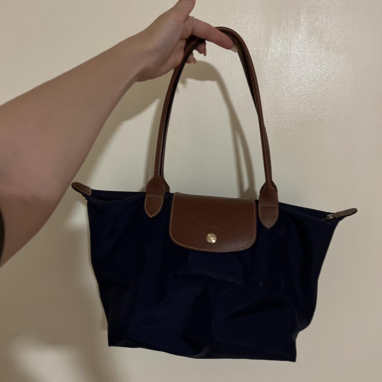 Longchamp Women's Navy Bag | Depop