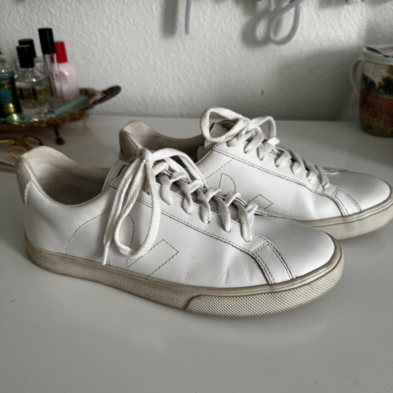 White Sable Veja Esplar White Leather Trainers Veja Esplar Leather