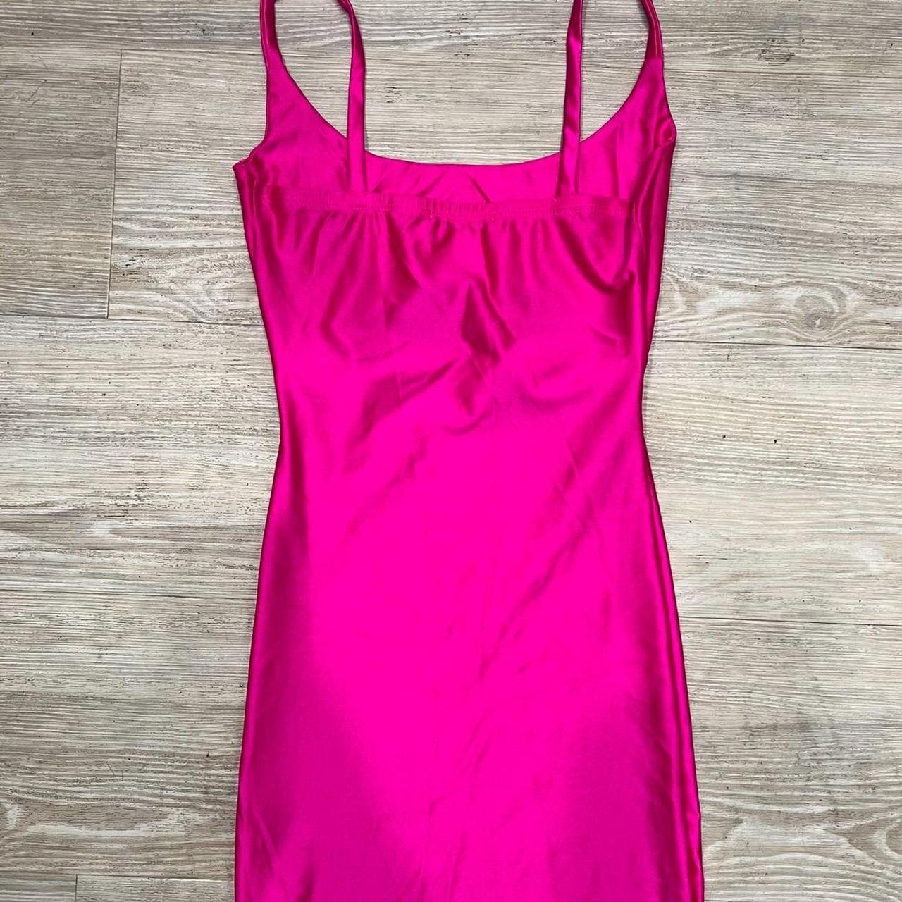 Fashion nova neon pink dress Bodycon Size XS cut. Depop