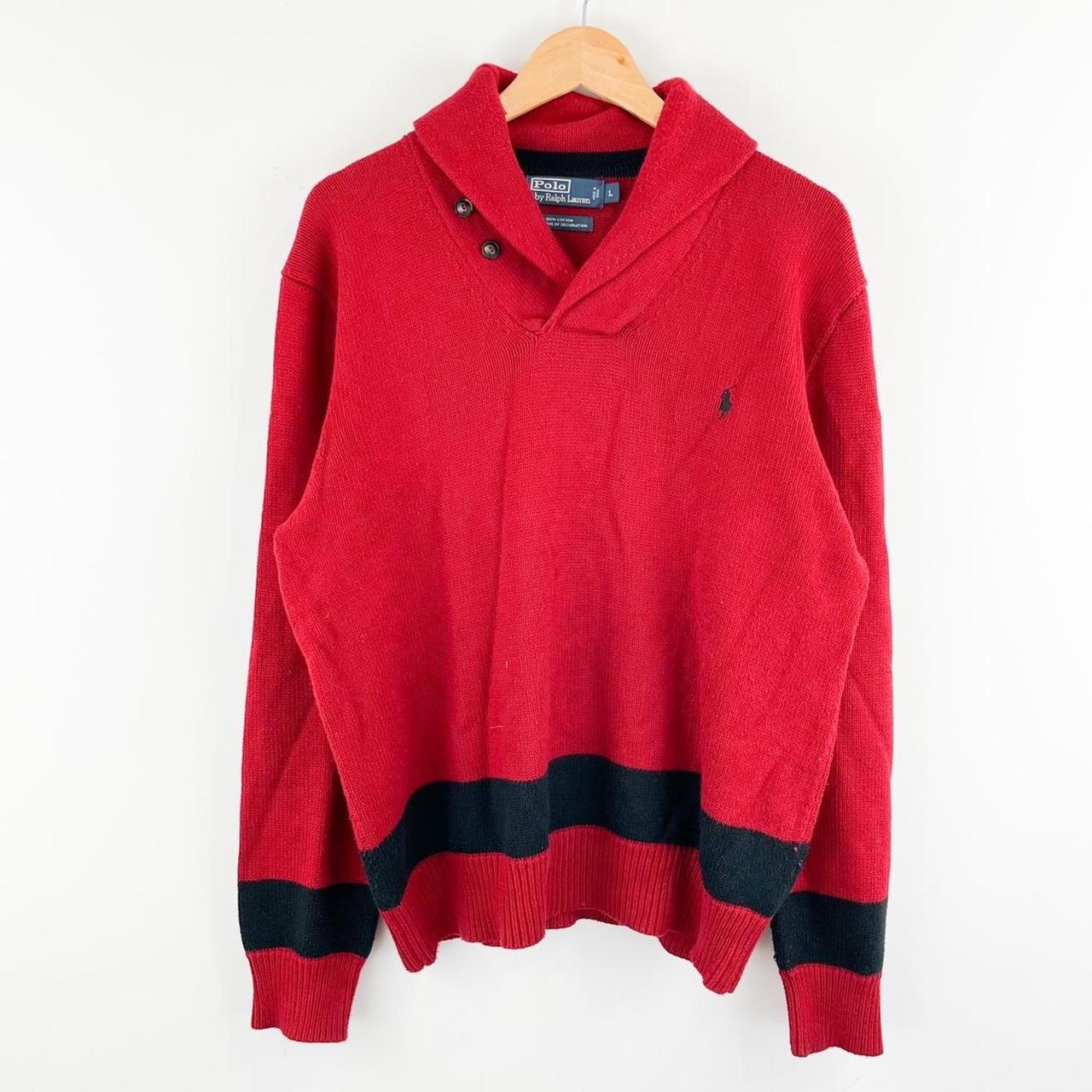 Polo Ralph Lauren Men's Red Jumper | Depop