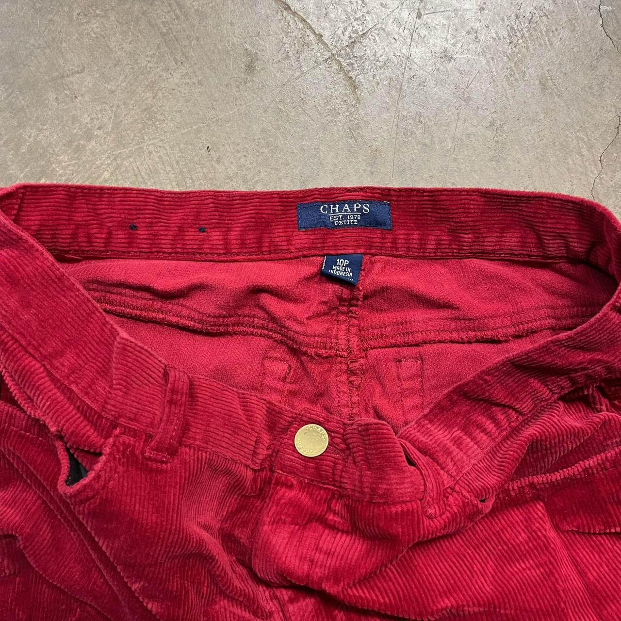 Chaps Women's Red Trousers Depop