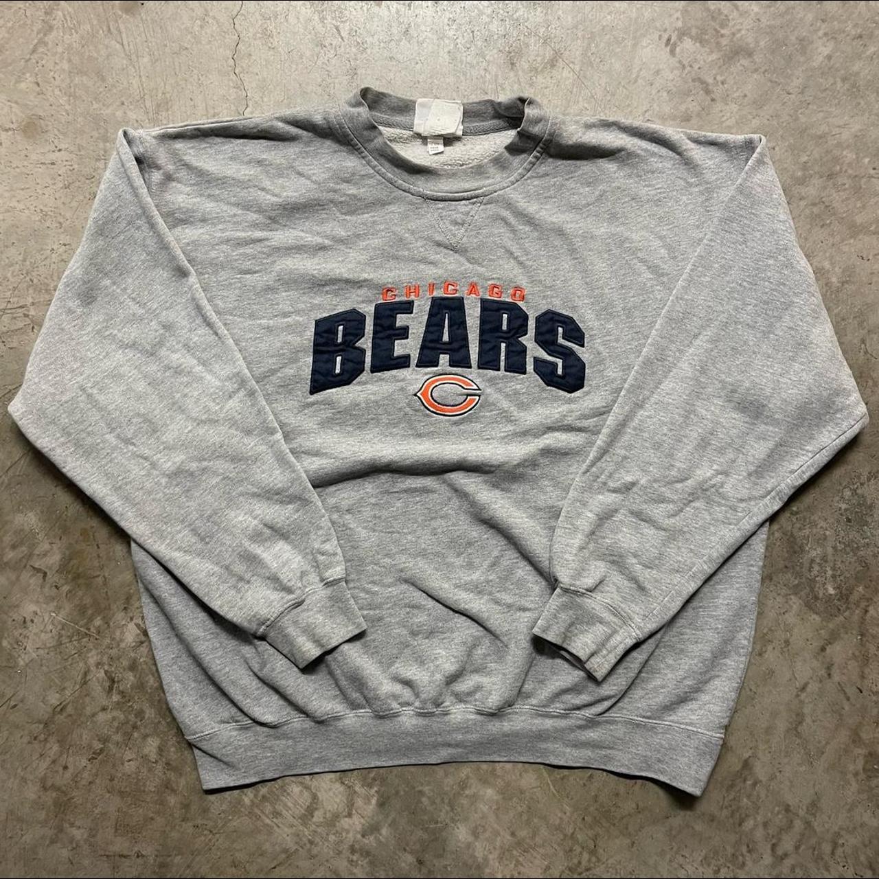 chicago bears grey crew neck