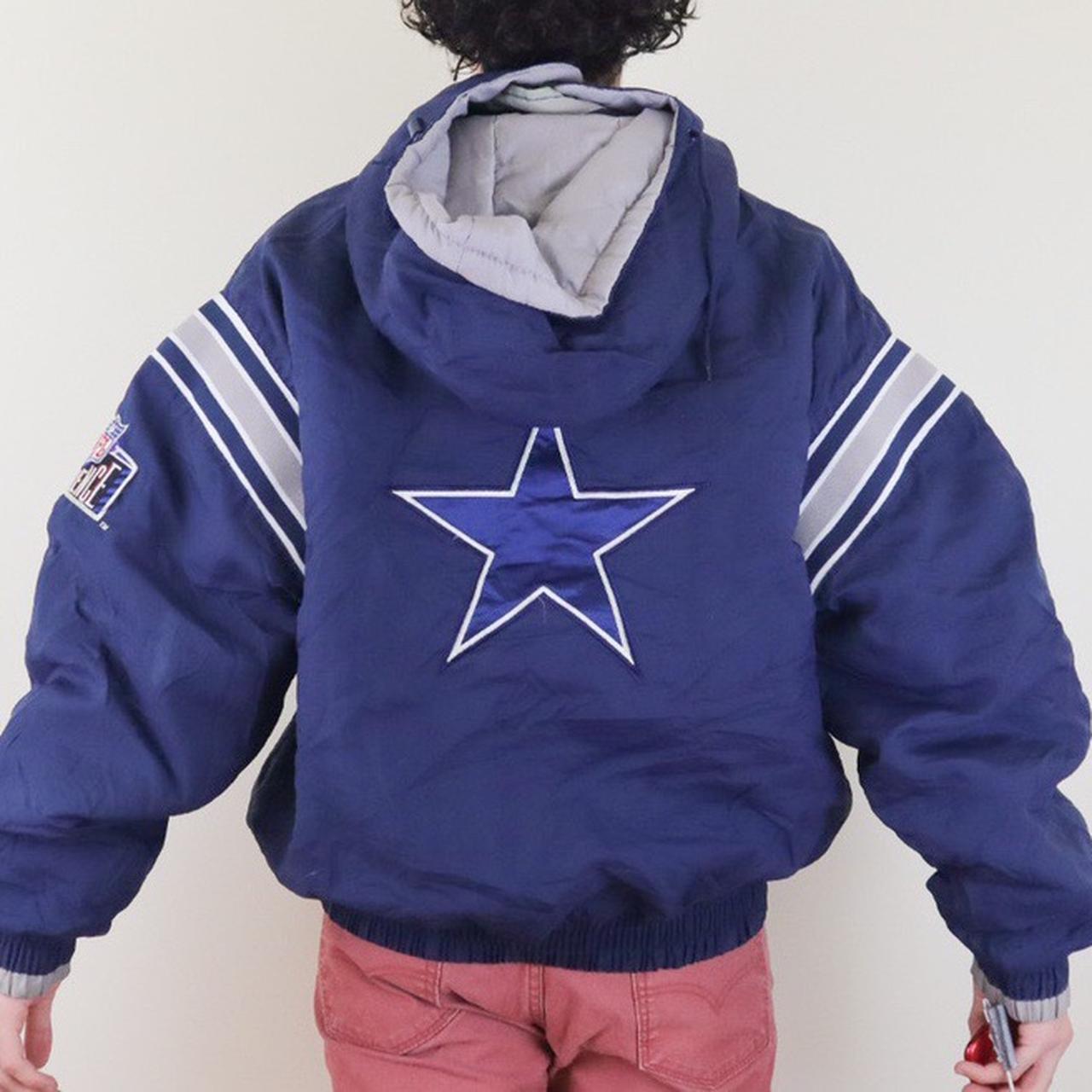 90s Pro Player NFL Dallas Cowboys Reversible Puffer - Depop