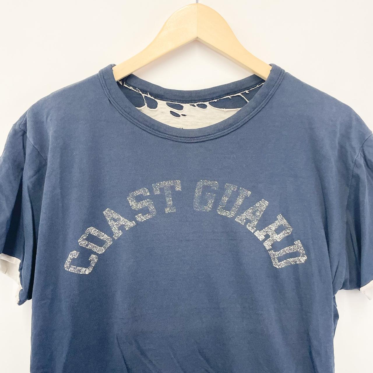 vintage 1980s champion coast guard distressed... - Depop