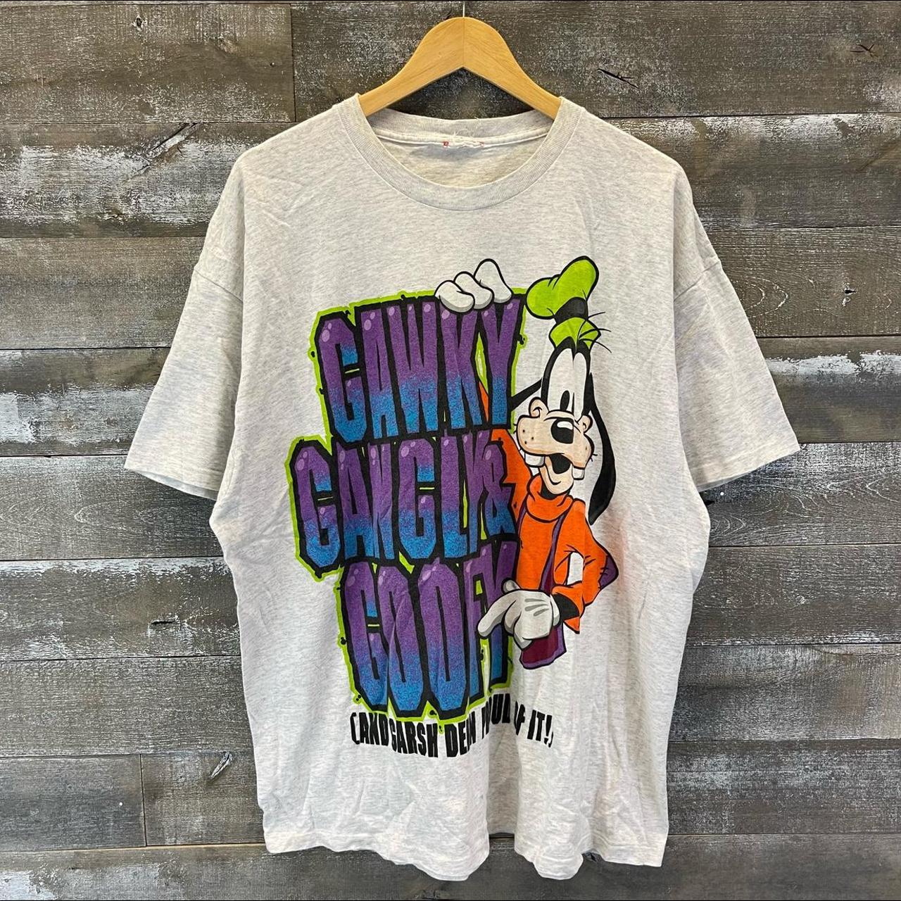 vintage 1990s goofy disney graphic tshirt mens... - Depop