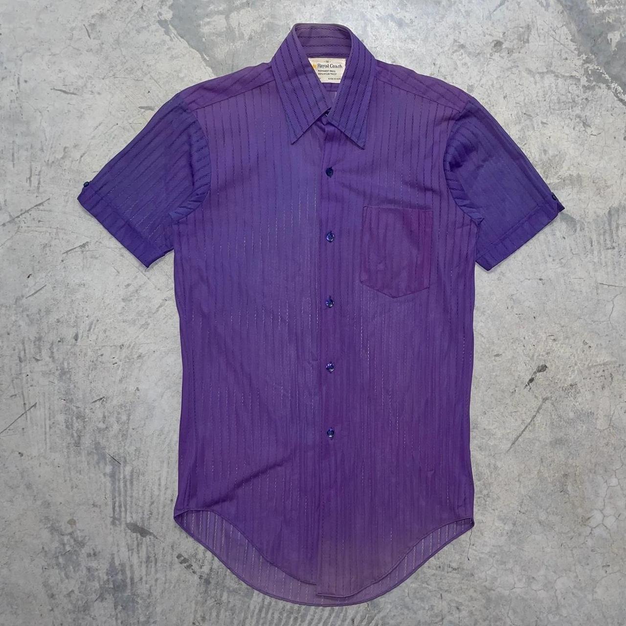 Vintage Men's Top - Purple - S