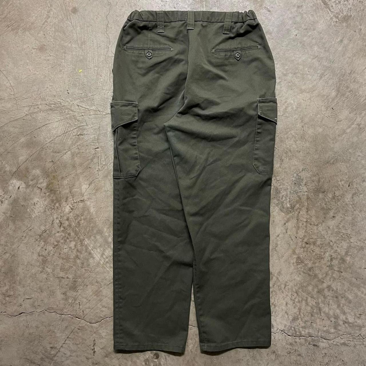 vintage military green cargo pants mens... - Depop
