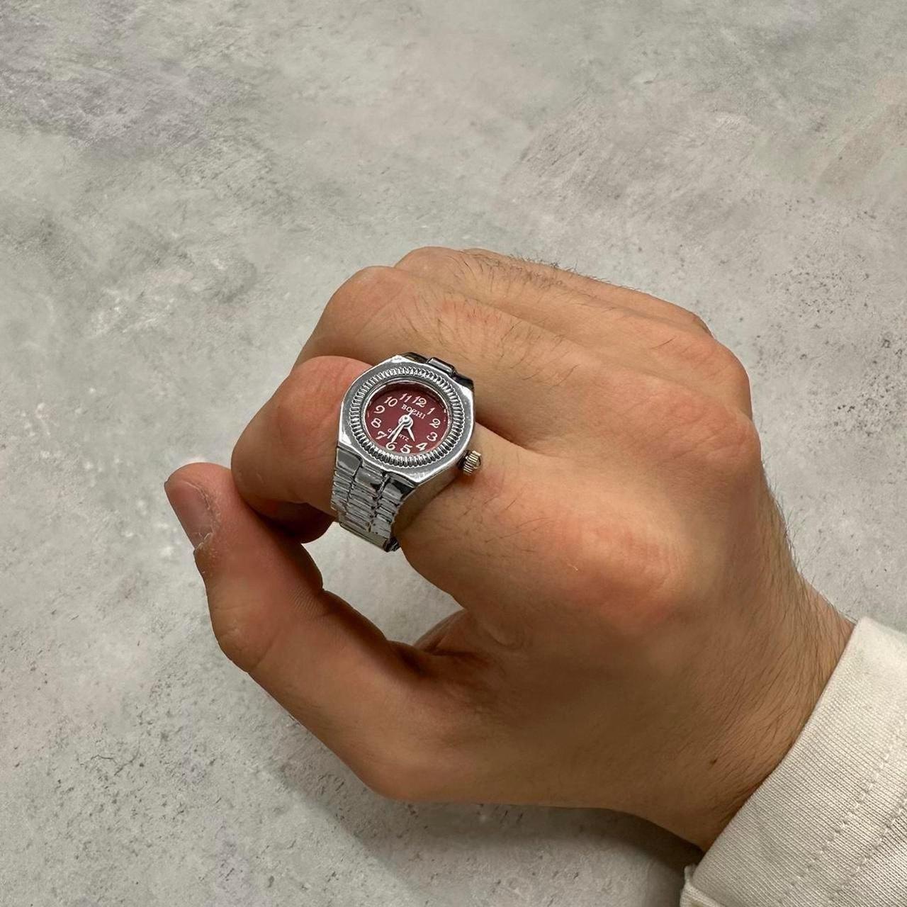 Men's Ring - Silver/Grey – unique silver ring wat… - image 4