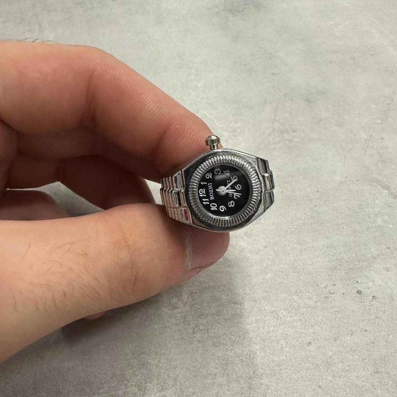 Men's Ring - Silver/Grey – unique silver ring wat… - image 5